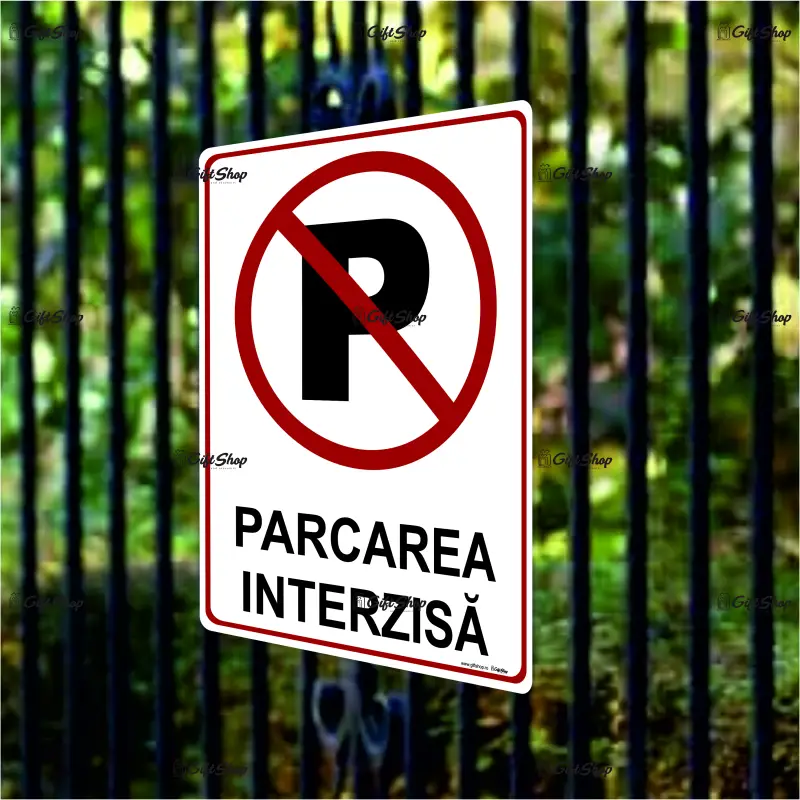 Parcarea interzisa, indicator  150x200 mm